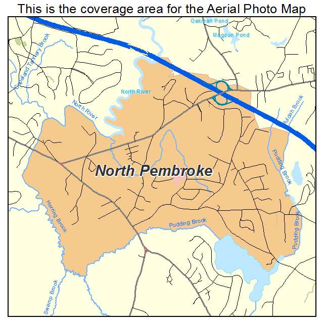 North Pembroke, MA location map 