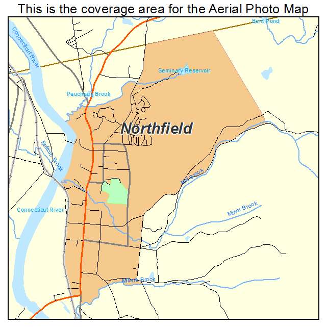 Northfield, MA location map 