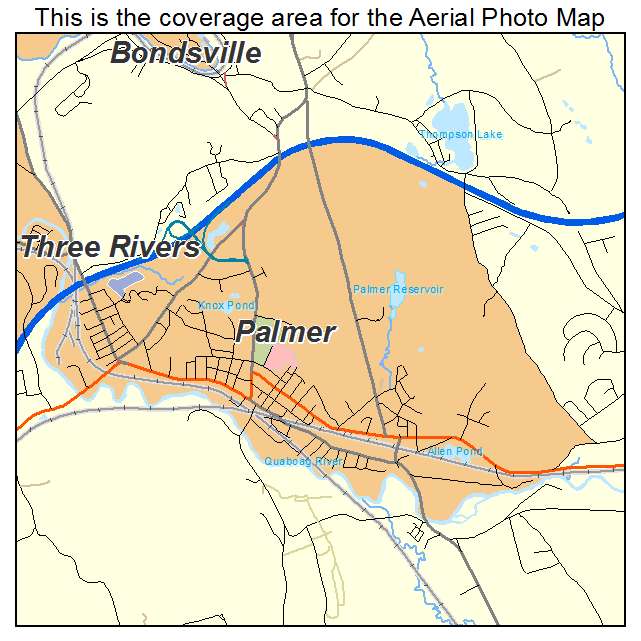 Palmer, MA location map 