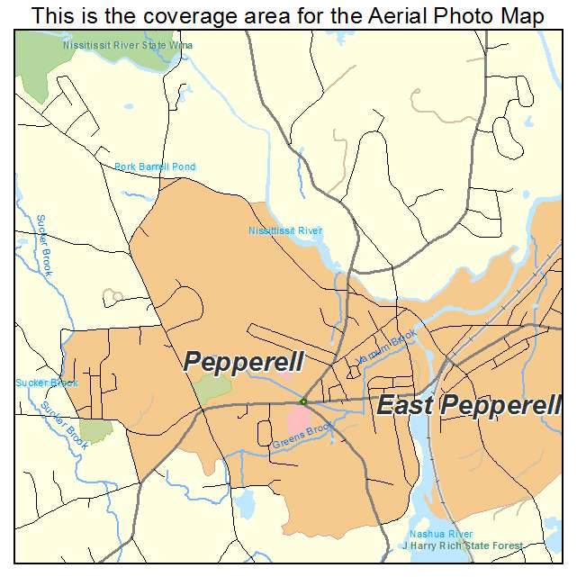Pepperell, MA location map 