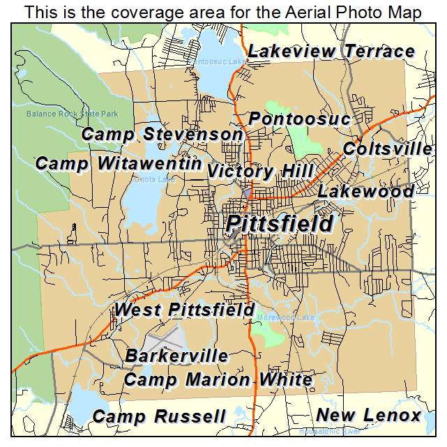 Pittsfield, MA location map 