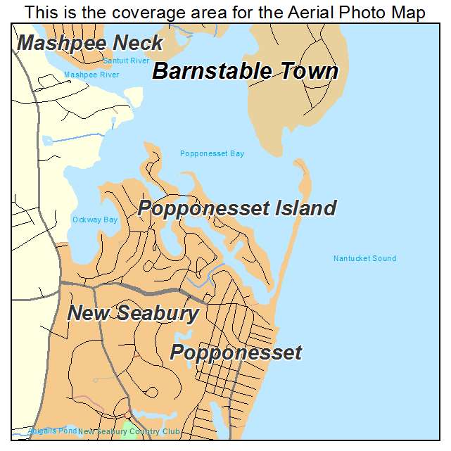 Popponesset Island, MA location map 