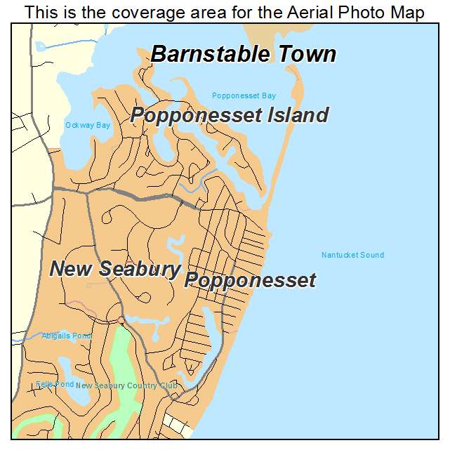 Popponesset, MA location map 