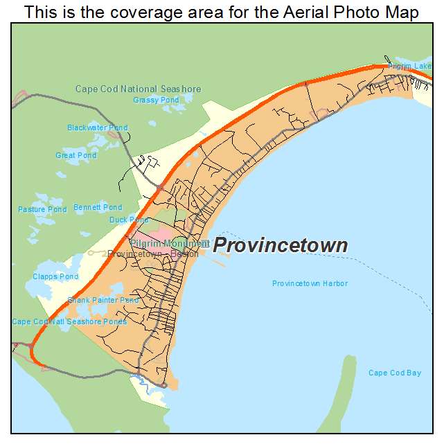 Provincetown, MA location map 