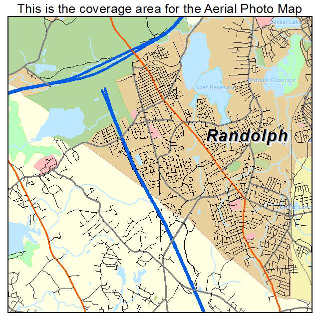 Randolph, MA location map 