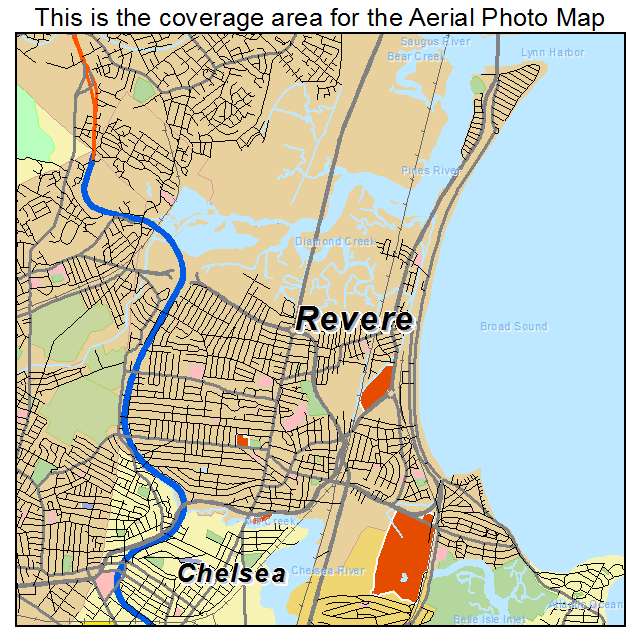 Revere, MA location map 
