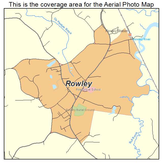 Rowley, MA location map 