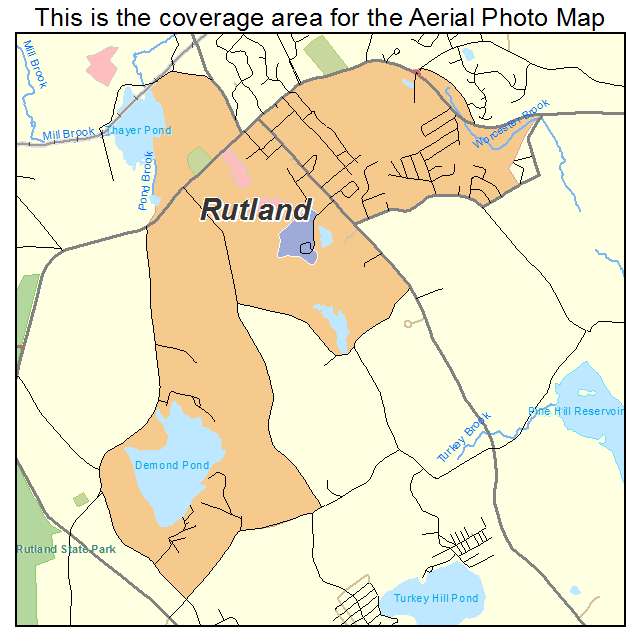 Rutland, MA location map 