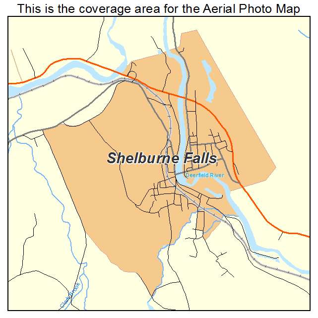 Shelburne Falls, MA location map 