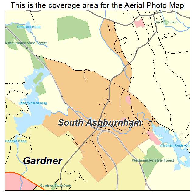 South Ashburnham, MA location map 