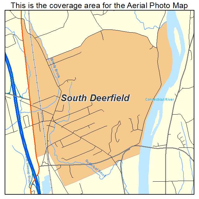 South Deerfield, MA location map 