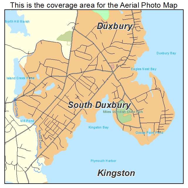 South Duxbury, MA location map 