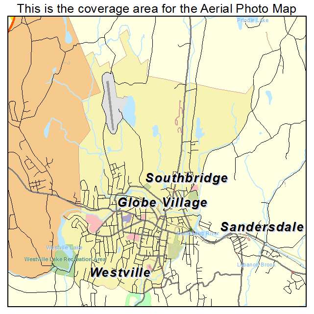 Southbridge, MA location map 