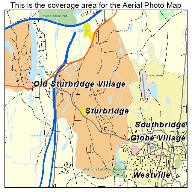 Sturbridge, MA location map 