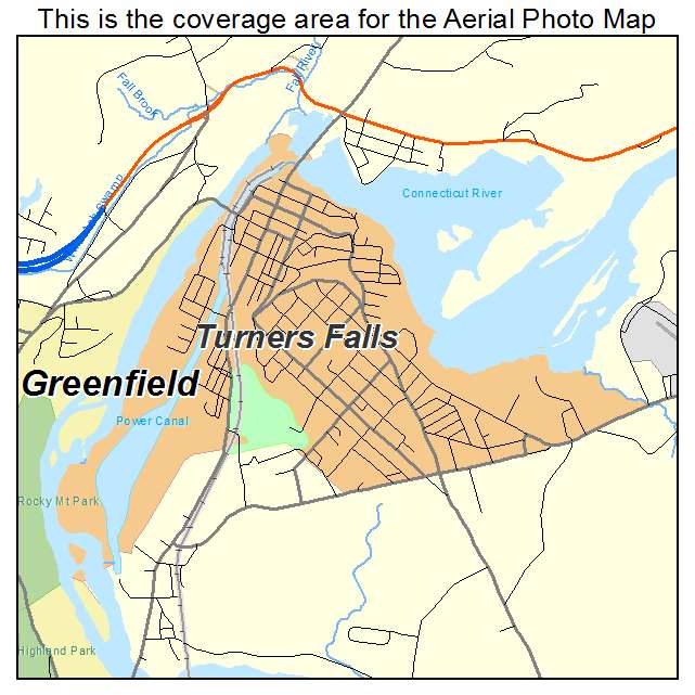 Turners Falls, MA location map 