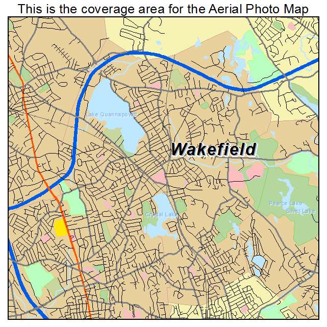 Wakefield, MA location map 