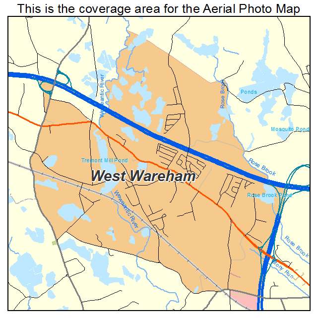West Wareham, MA location map 