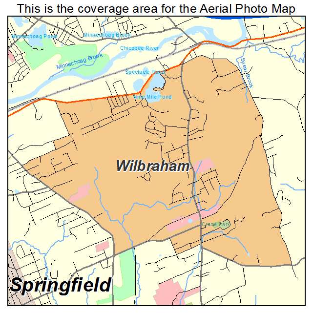 Wilbraham, MA location map 