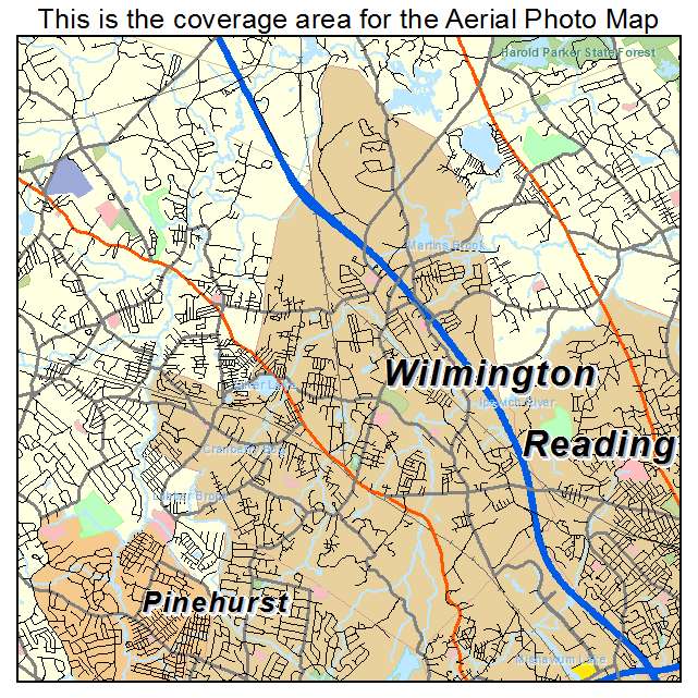 Wilmington, MA location map 
