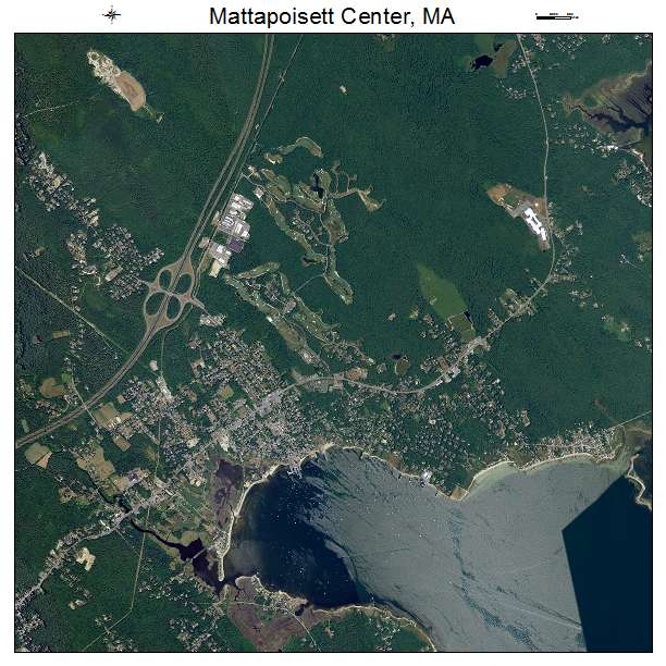 Mattapoisett Center, MA air photo map