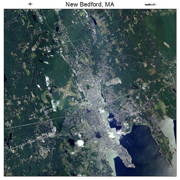 New Bedford, MA air photo map