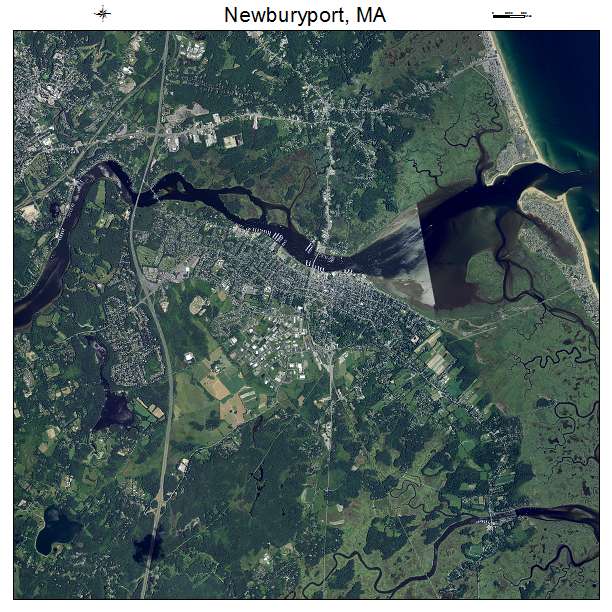 Newburyport, MA air photo map