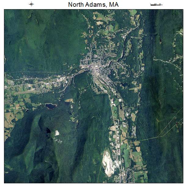 North Adams, MA air photo map