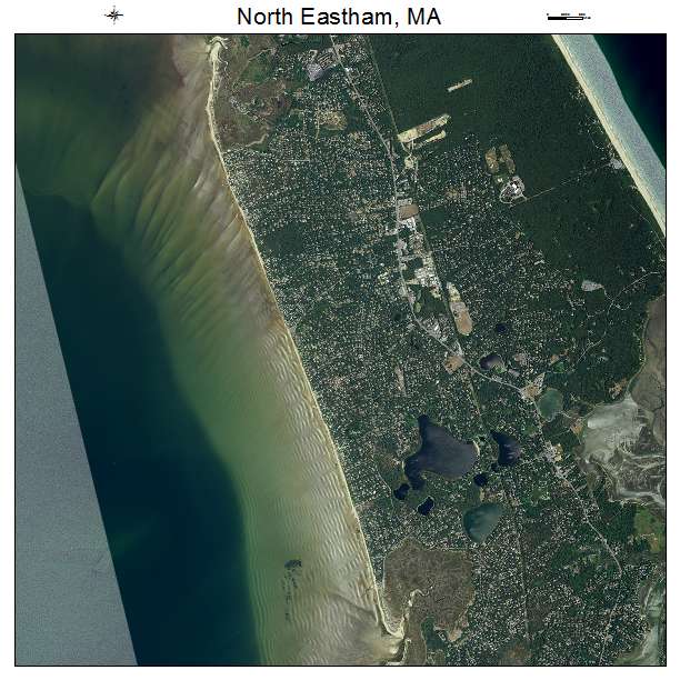 North Eastham, MA air photo map