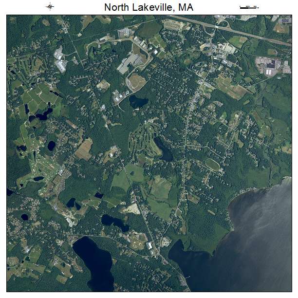 North Lakeville, MA air photo map