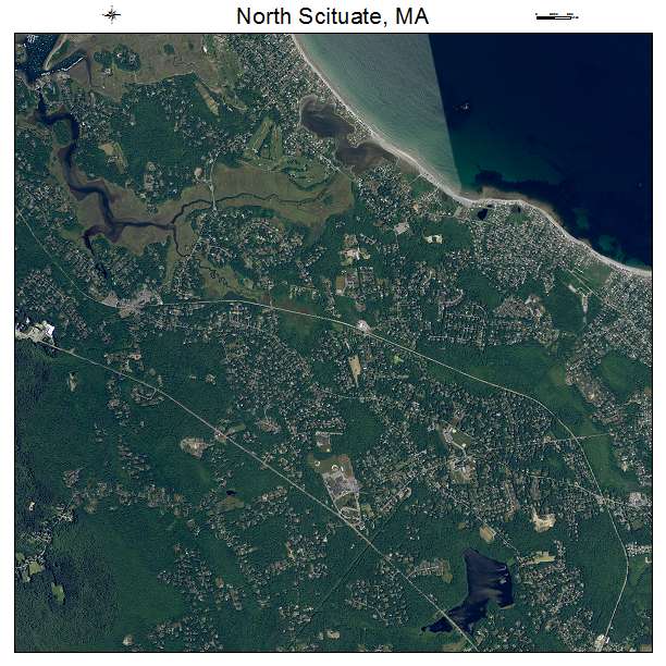 North Scituate, MA air photo map