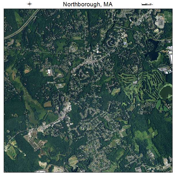 Northborough, MA air photo map