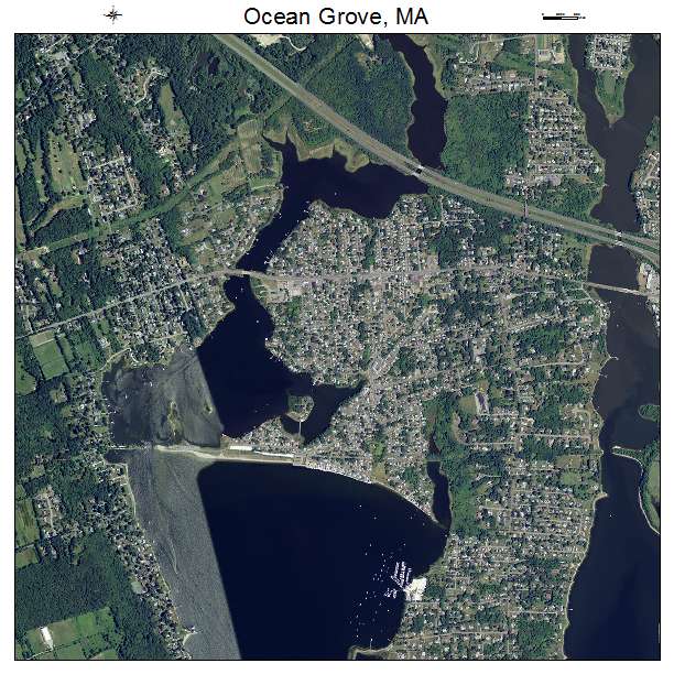 Ocean Grove, MA air photo map