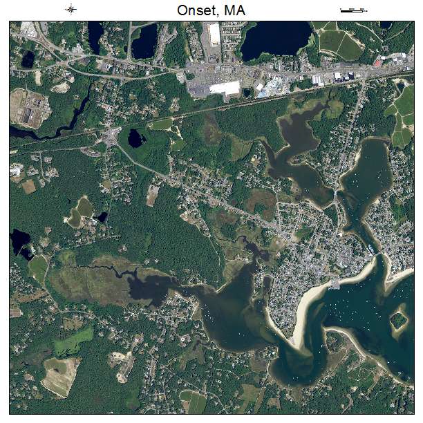 Onset, MA air photo map