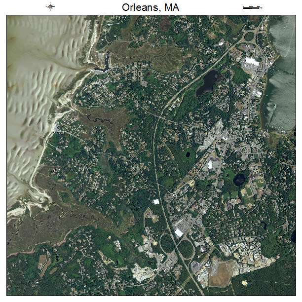 Orleans, MA air photo map
