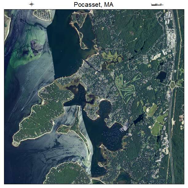 Pocasset, MA air photo map