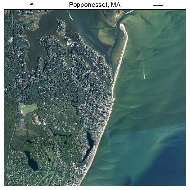 Popponesset, MA air photo map