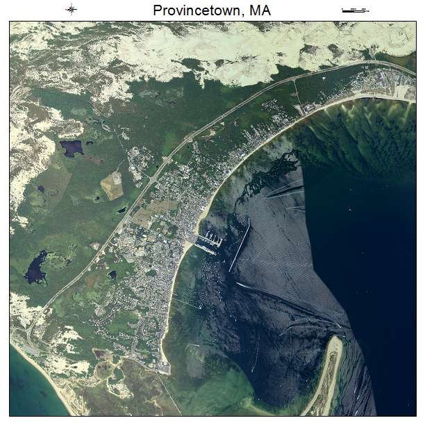 Provincetown, MA air photo map