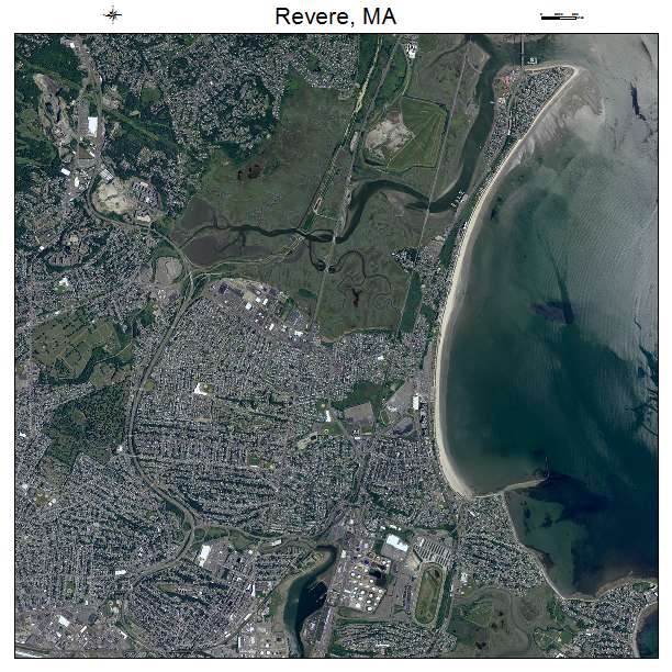 Revere, MA air photo map