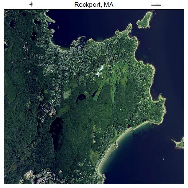 Rockport, MA air photo map