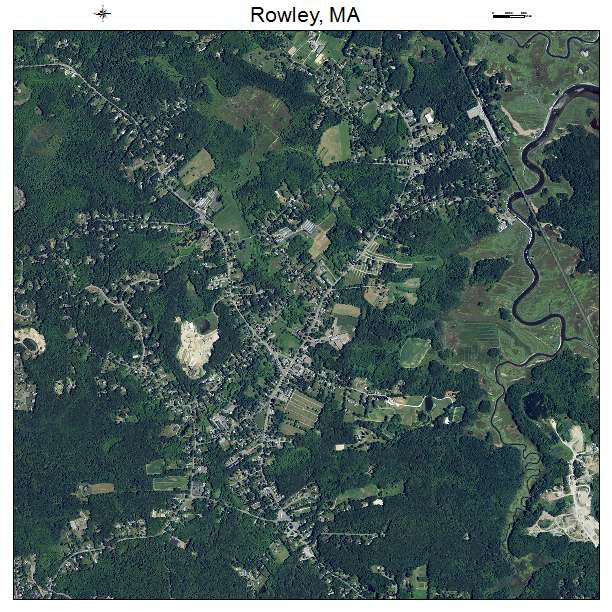 Rowley, MA air photo map