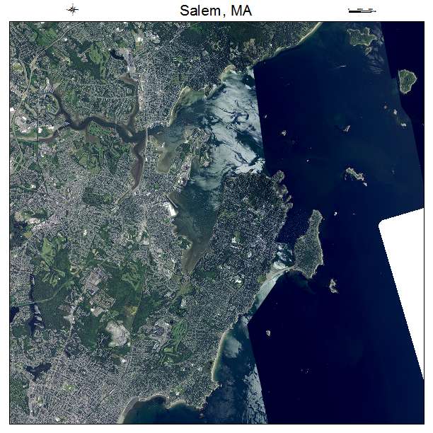 Salem, MA air photo map