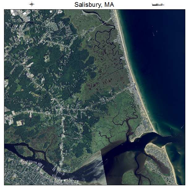 Salisbury, MA air photo map