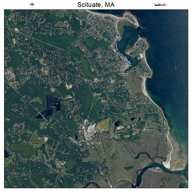 Scituate, MA air photo map