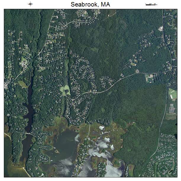 Seabrook, MA air photo map
