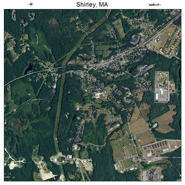 Shirley, MA air photo map