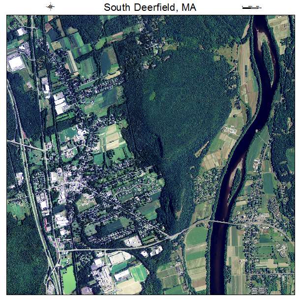 South Deerfield, MA air photo map