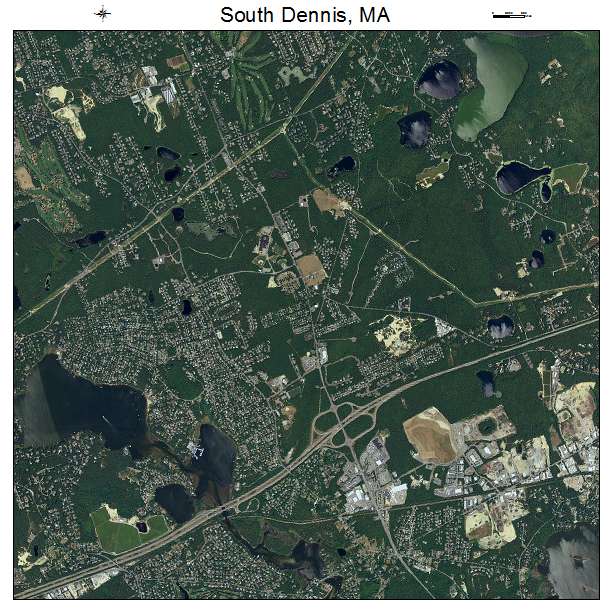 South Dennis, MA air photo map
