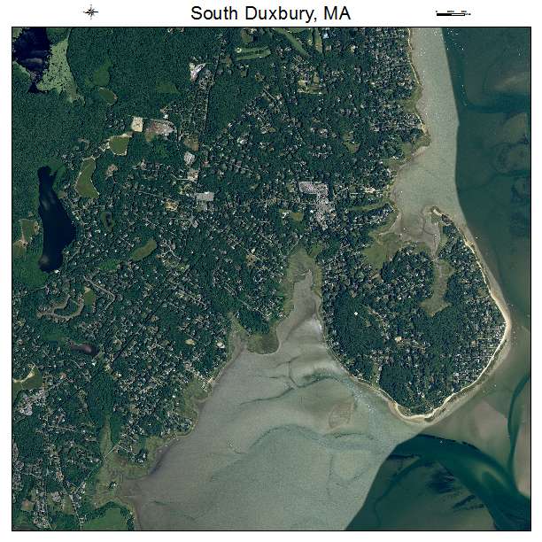 South Duxbury, MA air photo map