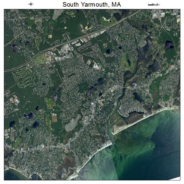 South Yarmouth, MA air photo map