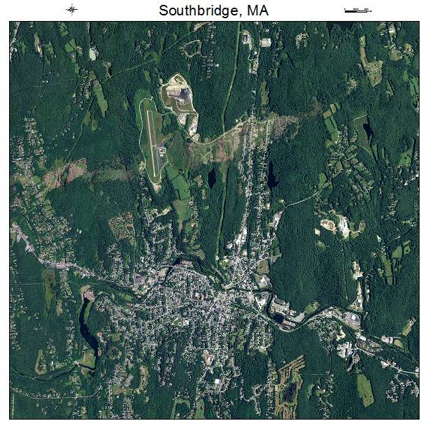 Southbridge, MA air photo map